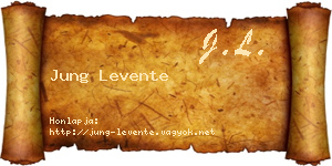 Jung Levente névjegykártya